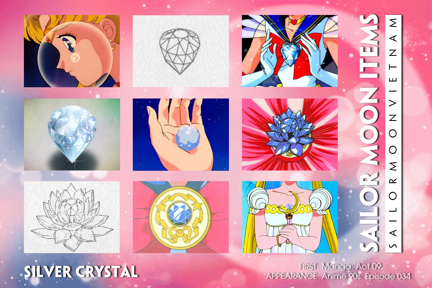 Info] Sailor Moon Items: Silver Crystal – Pha Lê Bạc | Sailor Moon Vietnam  Official Home Page